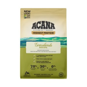 Acana Highest Protein, Grasslands Grain Free Dry Dog Food 4.5lb | 648950MHS