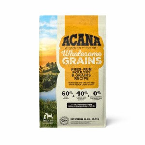 Acana Wholesome Grains, Free-Run Poultry & Grains Dry Dog Food 22.5lb | 849561ORP