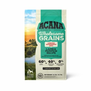 Acana Wholesome Grains, Lamb & Pumpkin, Limited Ingredient Diet Dry Dog Food 22.5lb | 439201WYG