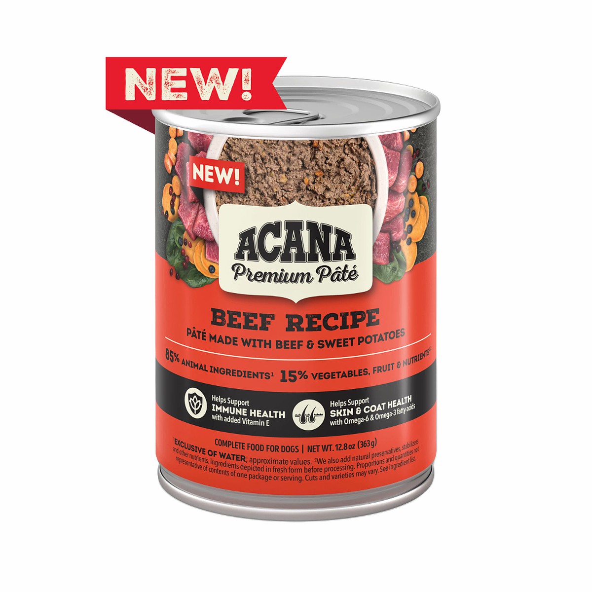 Acana ACANA PREMIUM PÂTÉ™, Beef Grain Free Wet Dog Food 12.8oz*12 | 957362PWQ