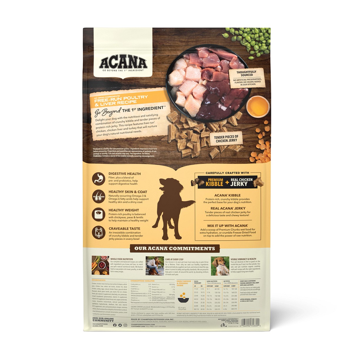 Acana Butcher's Favorites™, Free-Run Poultry & Liver Grain Free High Protein Dry Dog Food 4lb | 203875BVE