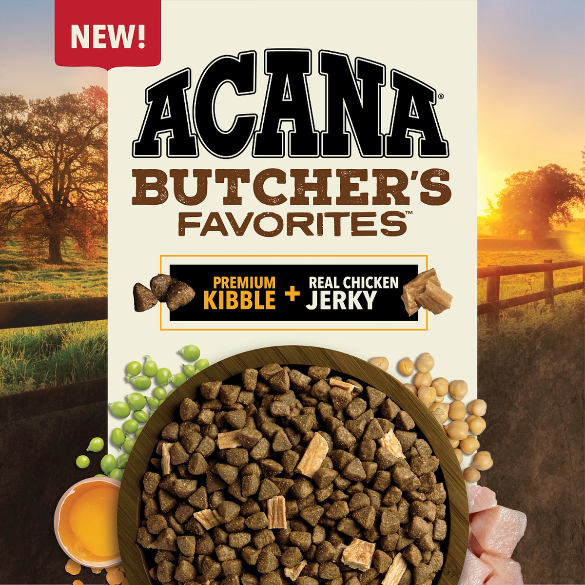 Acana Butcher's Favorites™, Free-Run Poultry & Liver Grain Free High Protein Dry Dog Food 4lb | 203875BVE