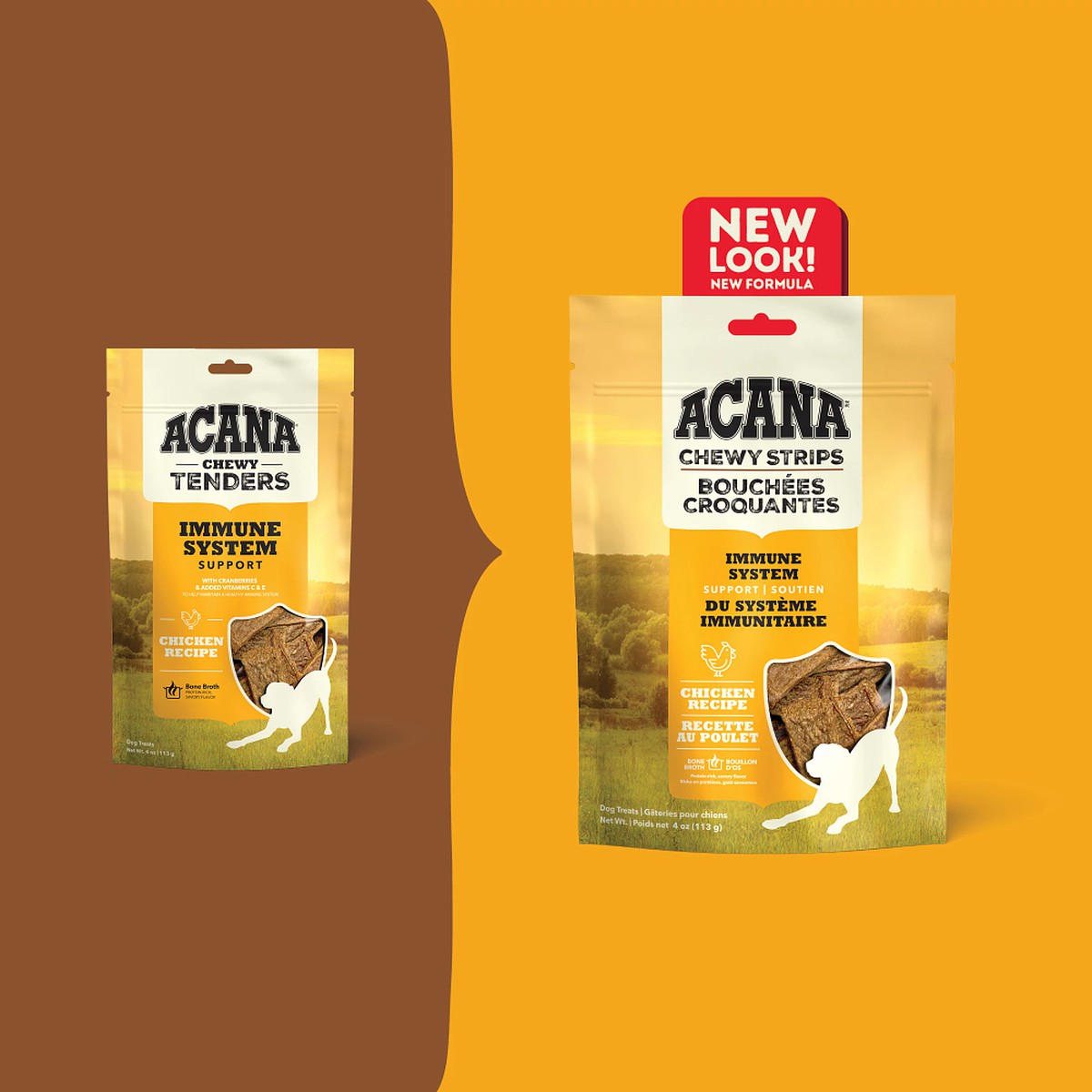 Acana Chewy Strips, Chicken Grain Free Dog Food Soft & Chewy Treats 4oz | 250379QBT