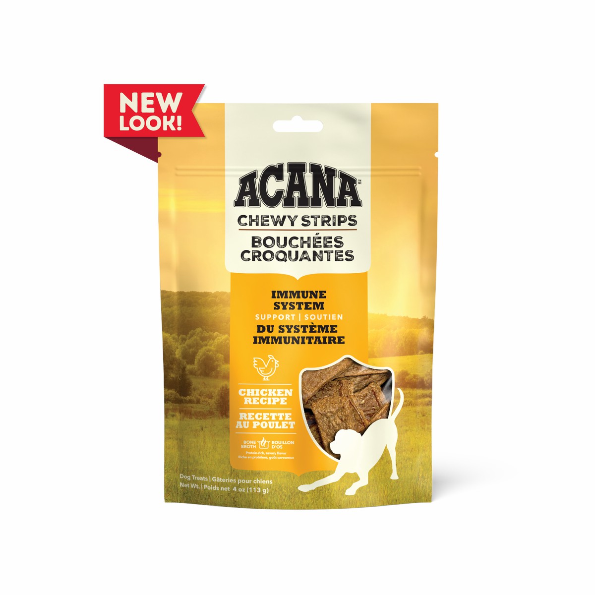 Acana Chewy Strips, Chicken Grain Free Dog Food Soft & Chewy Treats 4oz | 250379QBT