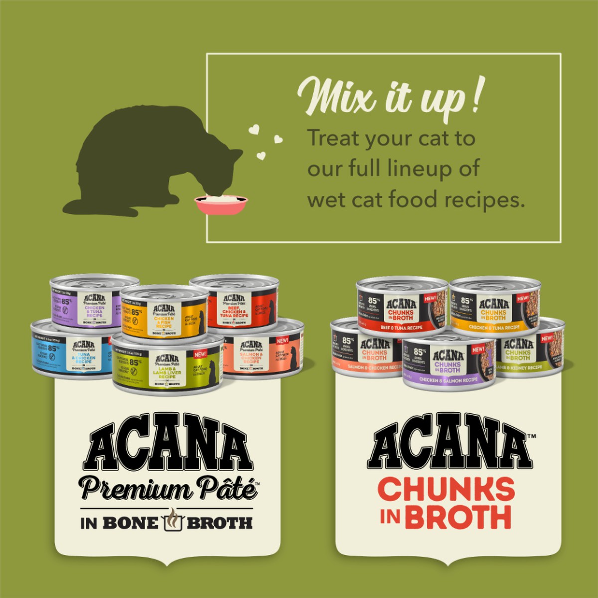 Acana Chunks in Broth Beef & Tuna Grain Free Wet Cat Food 3oz*12 | 934126JAD