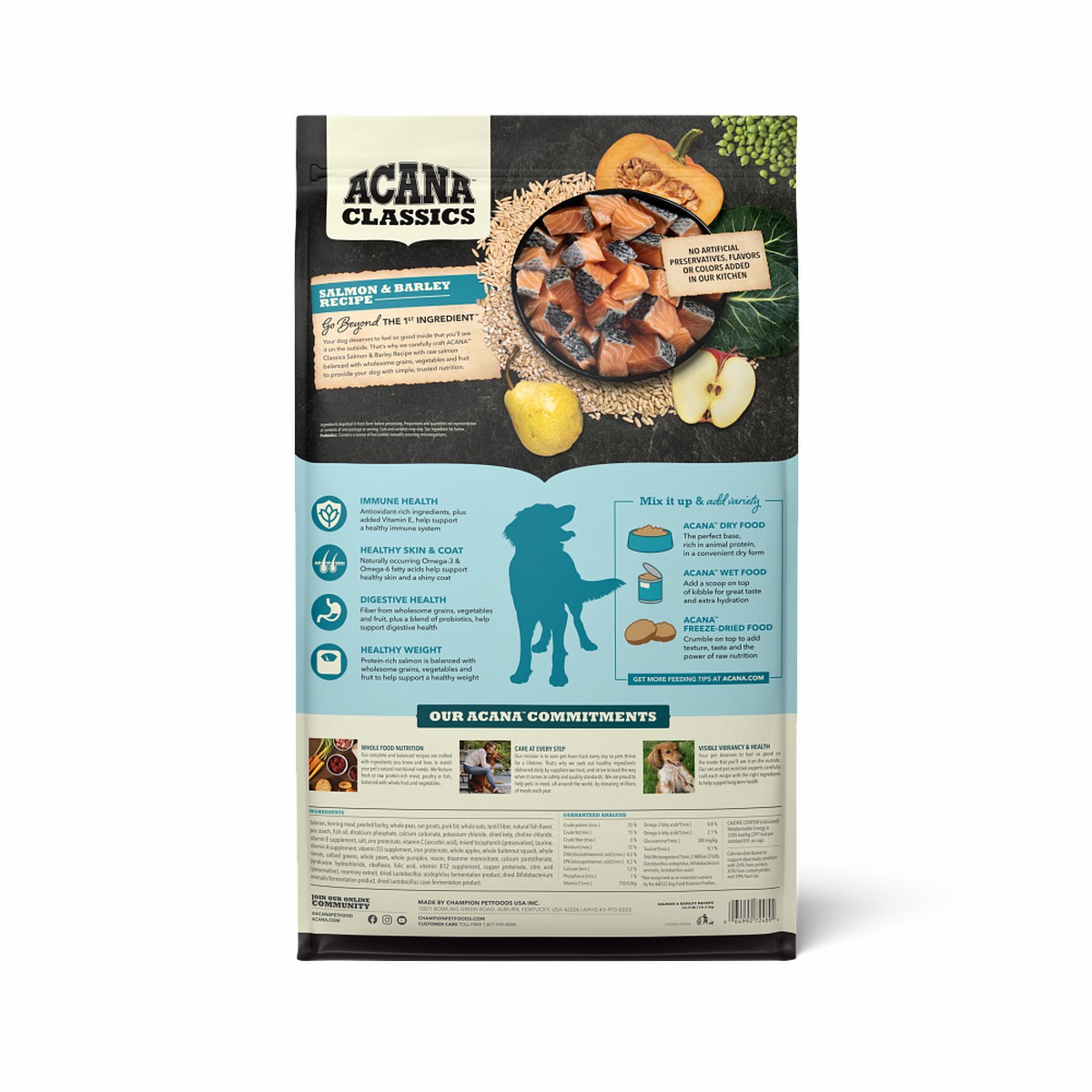 Acana Classics, Salmon and Barley Grain Inclusive Dry Dog Food 4lb | 539847NQT