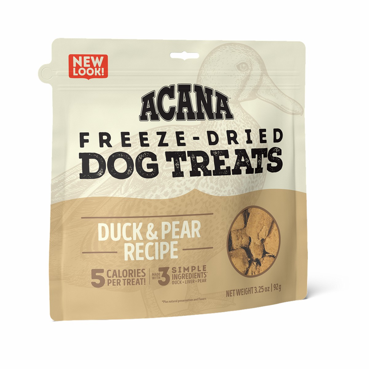 Acana Duck & Pear Freeze-Dried Treats Limited Ingredients Grain Free Freeze-Dried Dog Treats 3.25oz | 105783PYG