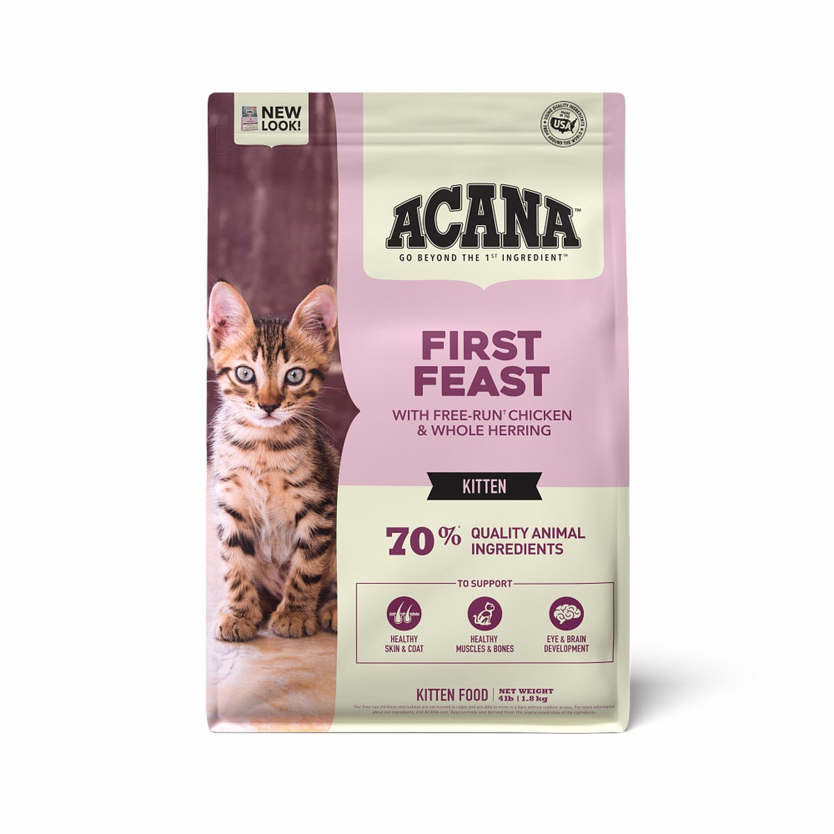 Acana First Feast Kitten Grain Inclusive Dry Cat Food 4lb | 678329EFM