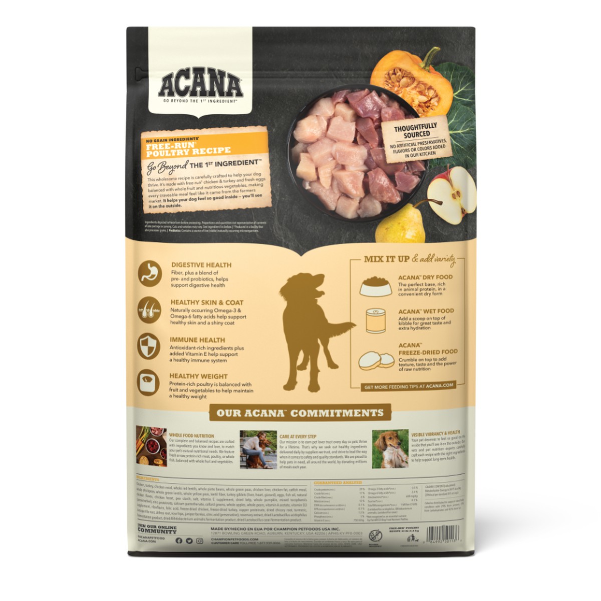 Acana Free-Run Poultry Grain Free Dry Dog Food 4.5lb | 094631RCU