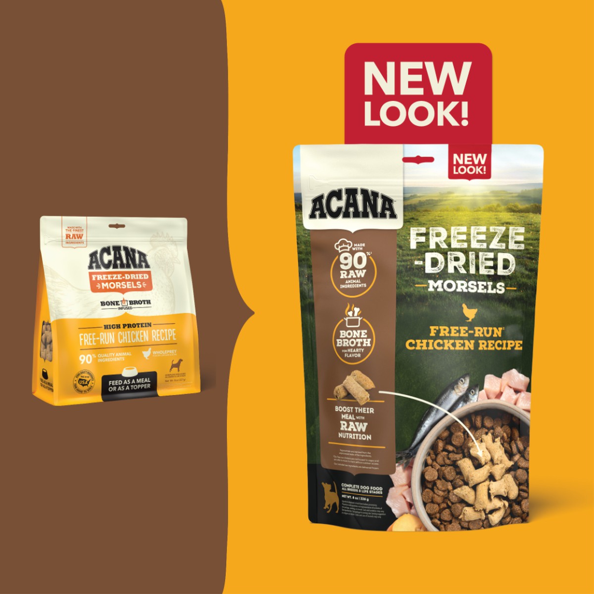 Acana Freeze-Dried Food, Chicken, Morsels Grain Free Freeze-Dried Food 8oz | 491302SDM