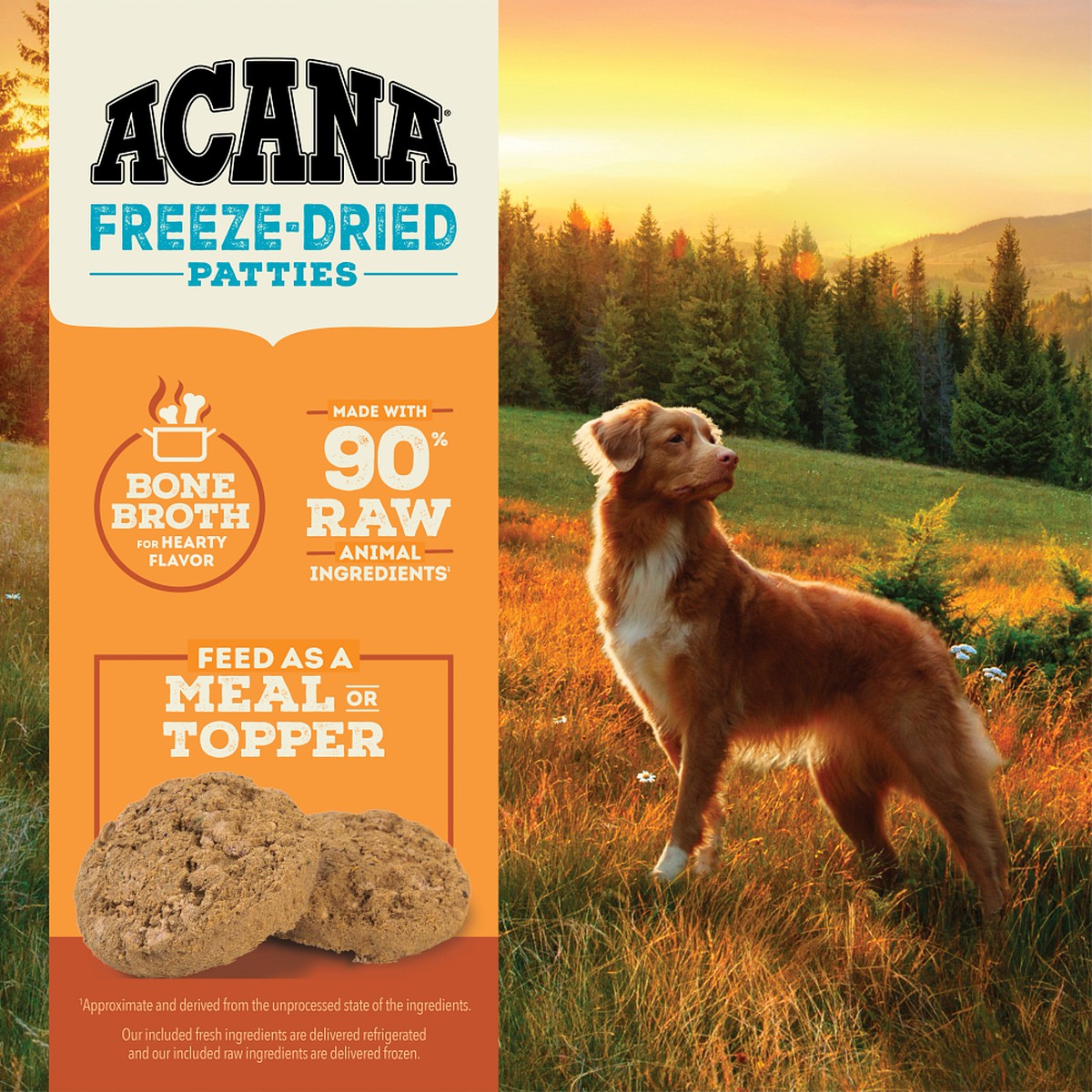 Acana Freeze-Dried Patties, Free-Run Turkey Grain Free Freeze-Dried Food 14oz | 780596MGU