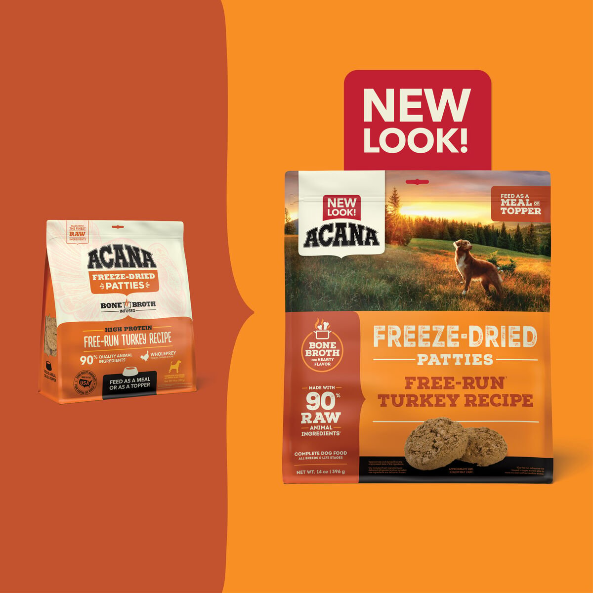 Acana Freeze-Dried Patties, Free-Run Turkey Grain Free Freeze-Dried Food 14oz | 780596MGU