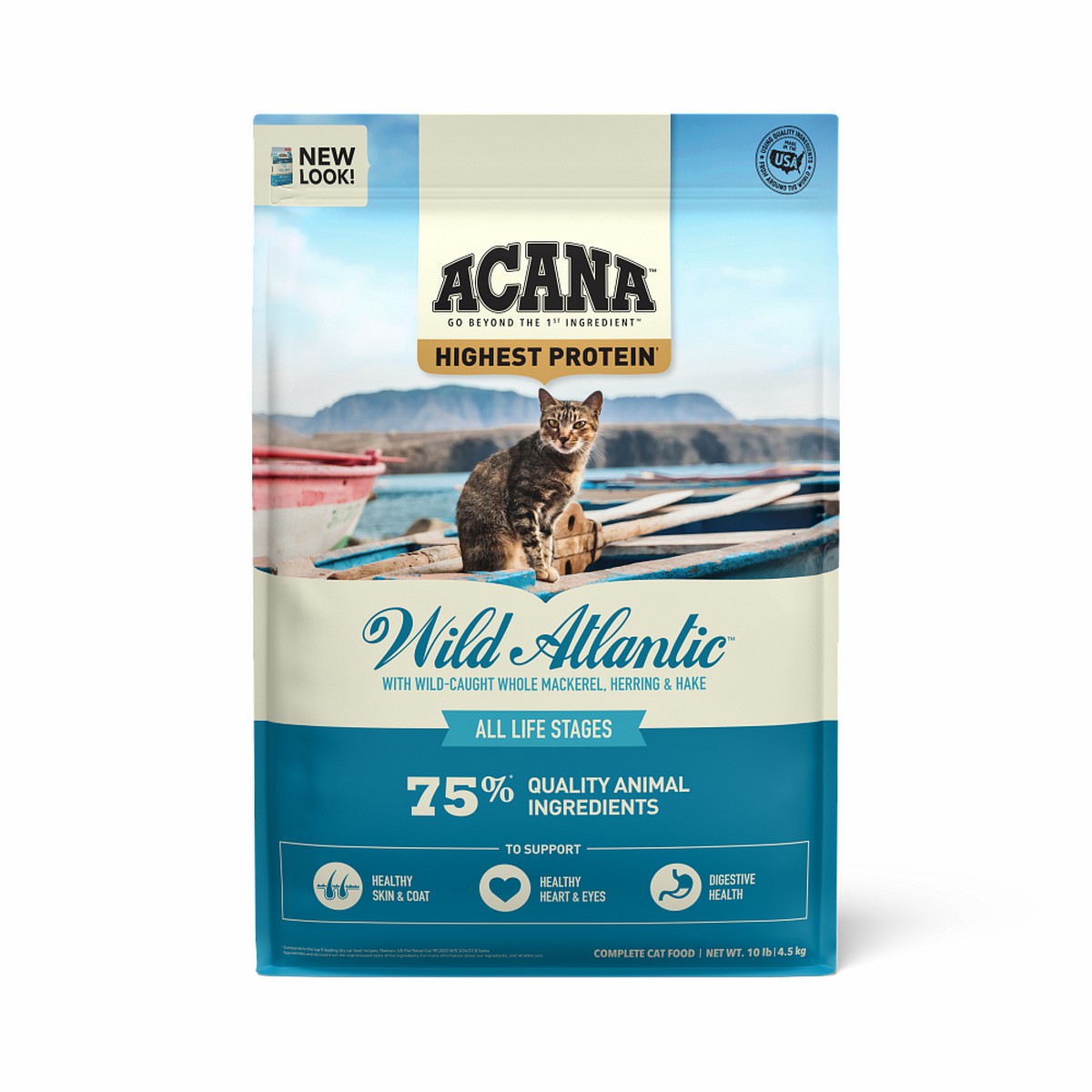 Acana Highest Protein, Wild Atlantic Grain Free Dry Cat Food 10lb | 685173ICK