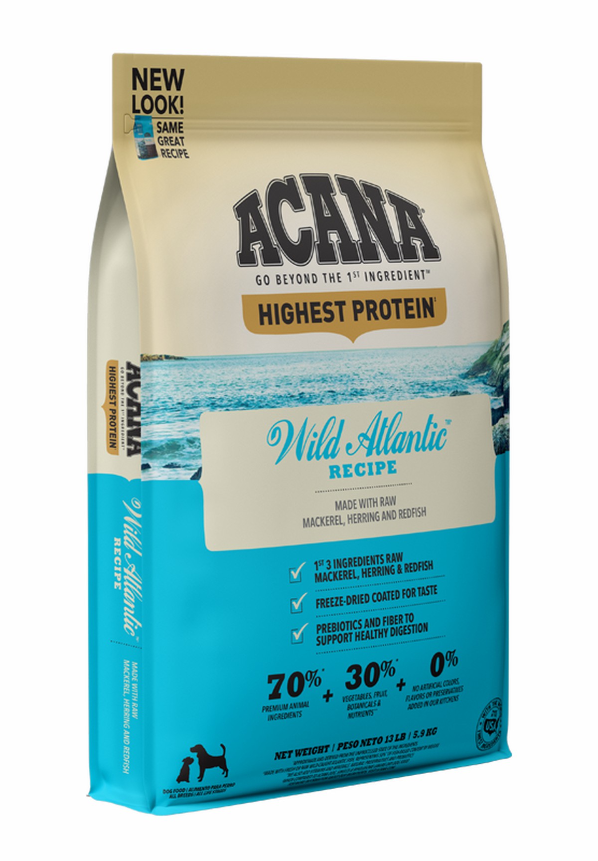 Acana Highest Protein, Wild Atlantic Grain Free Dry Dog Food 25lb | 068271TQY