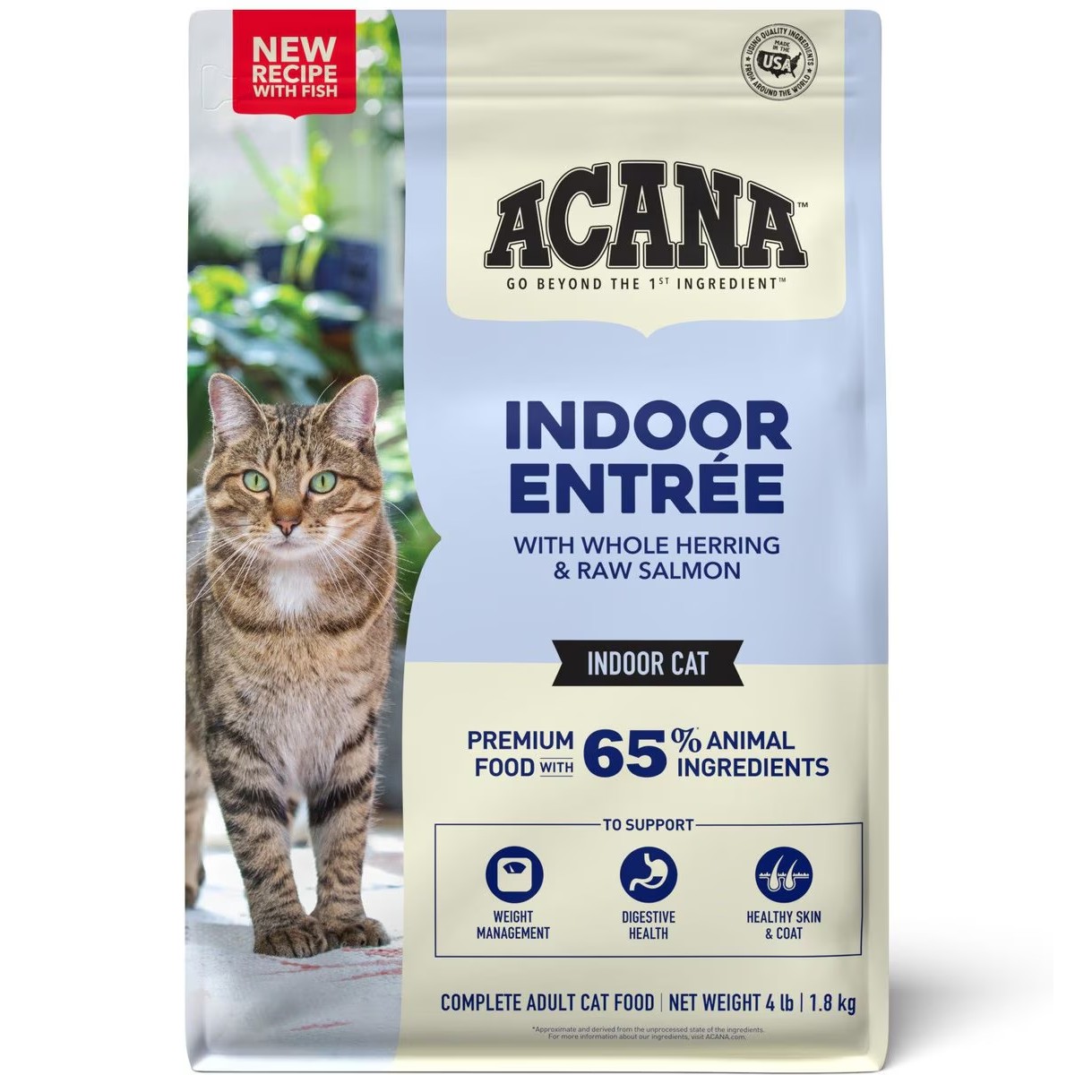 Acana Indoor Entrée with Fish Grain Inclusive Dry Cat Food 4lb | 985167YVM