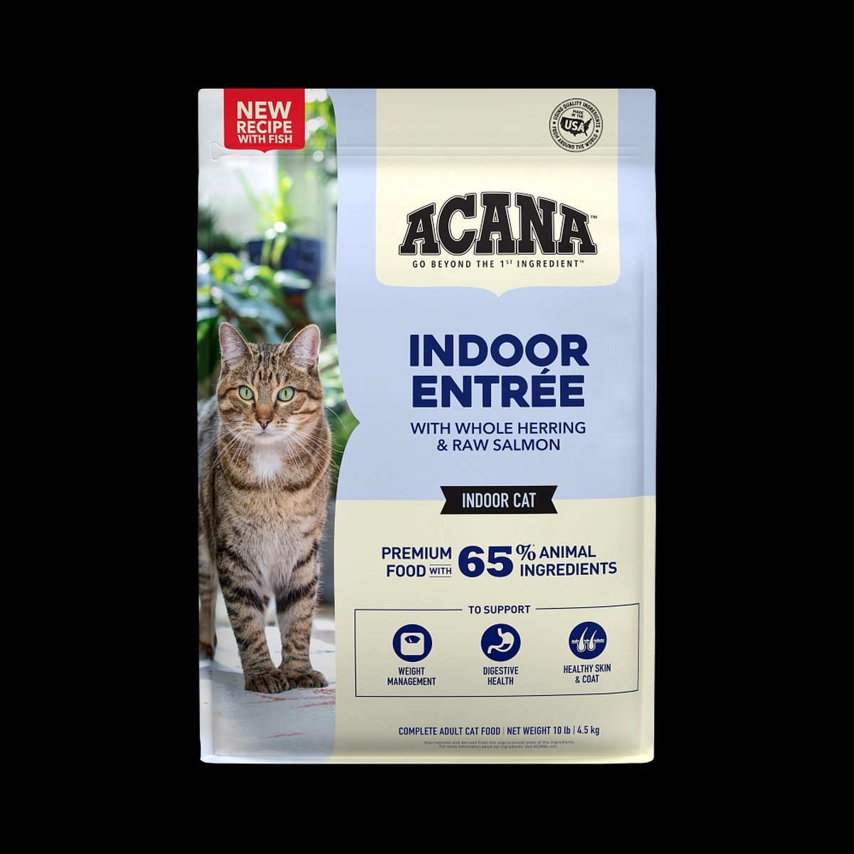 Acana Indoor Entrée with Fish Grain Inclusive Dry Cat Food 10lb | 765238IKQ