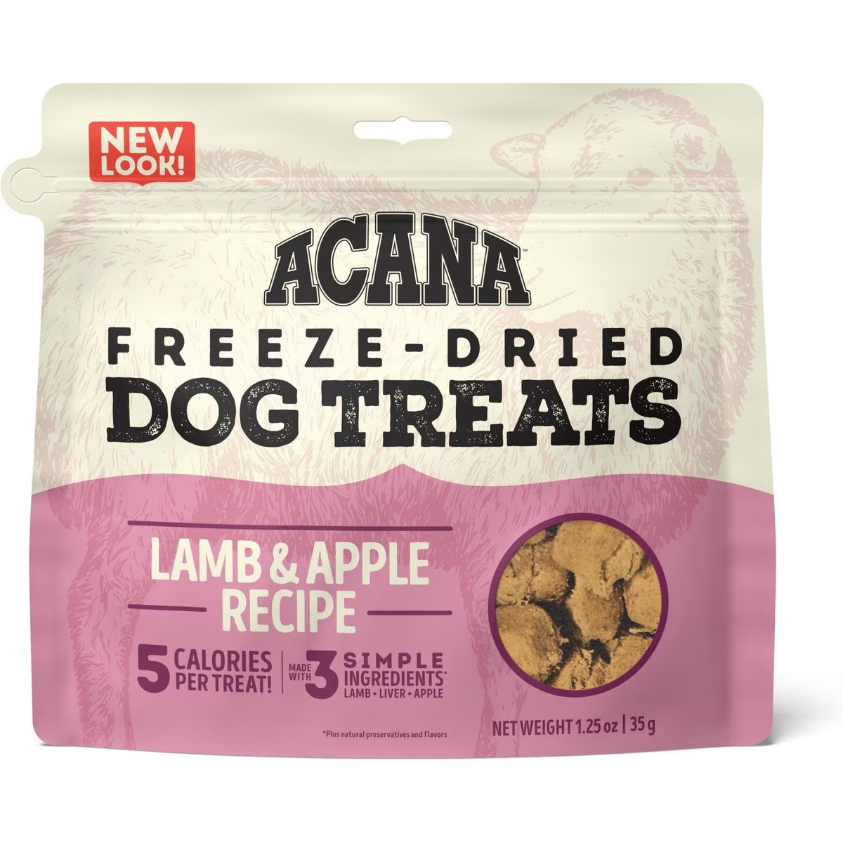 Acana Lamb & Apple Freeze-Dried Treats Limited Ingredients Grain Free Freeze-Dried Dog Treats 1.25oz | 602145MNE