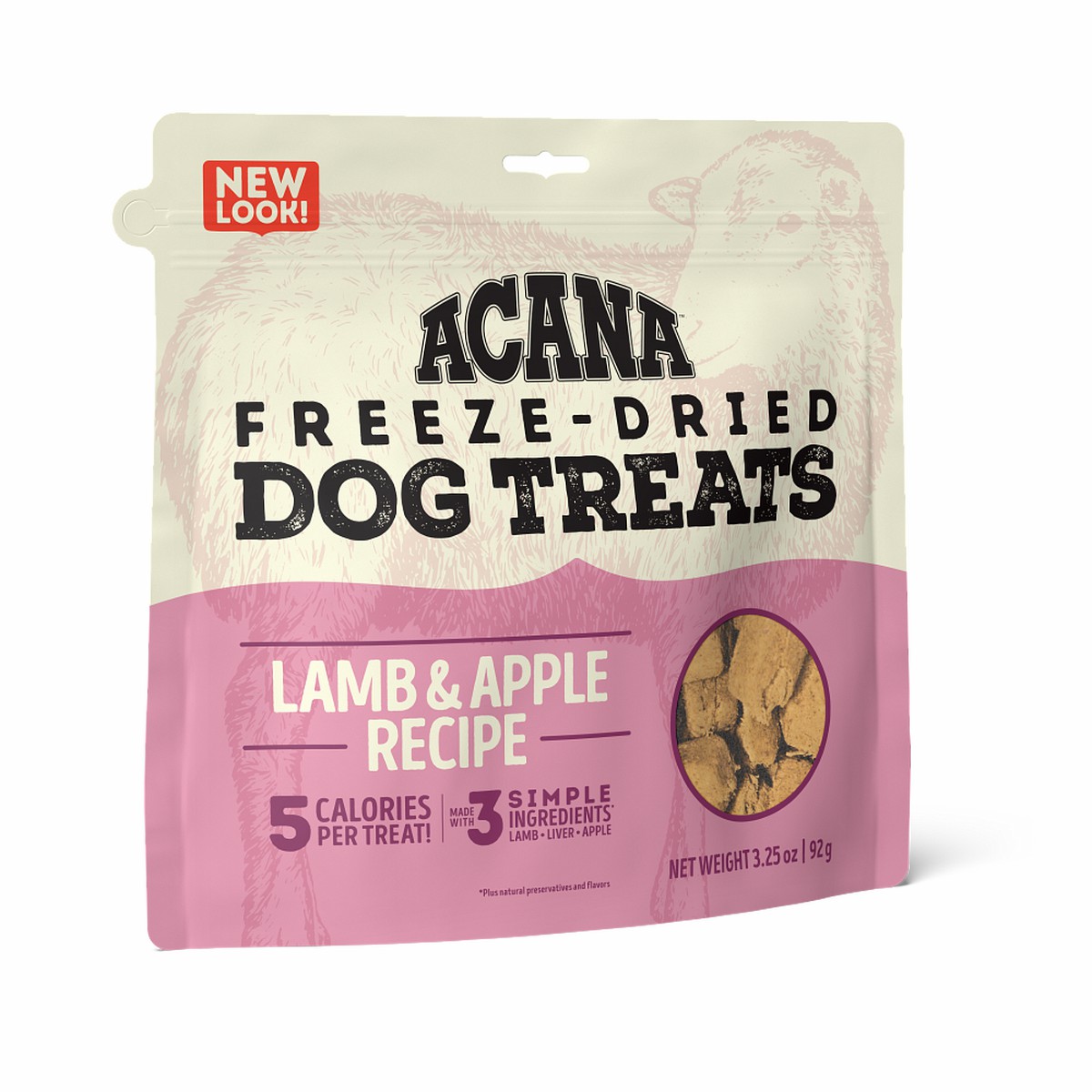 Acana Lamb & Apple Freeze-Dried Treats Limited Ingredients Grain Free Freeze-Dried Dog Treats 3.25oz | 420176DNA