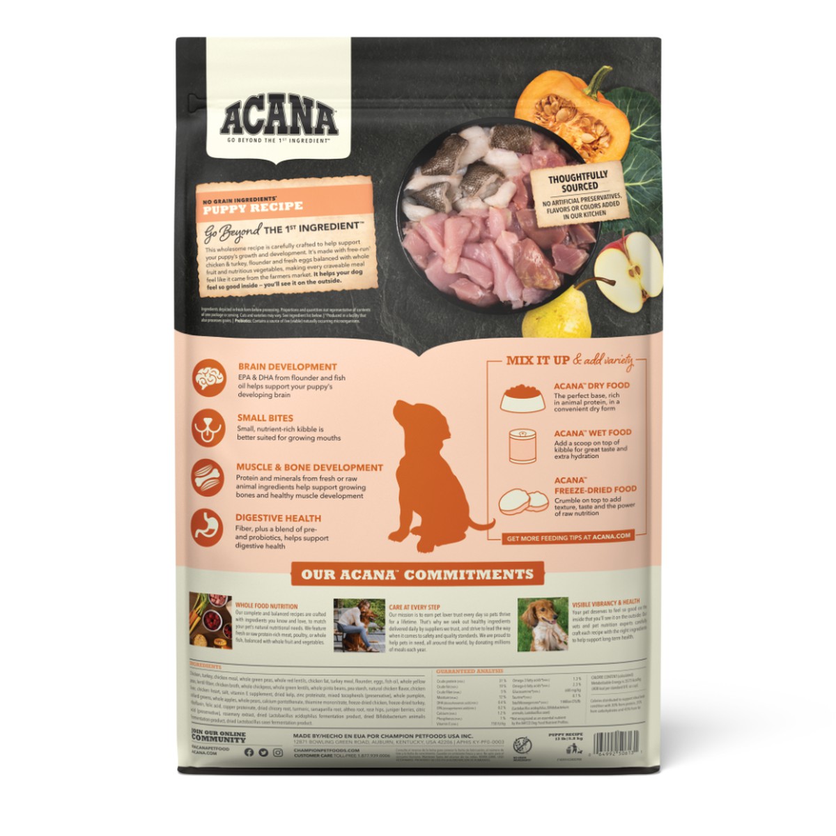 Acana Puppy Grain Free Dry Dog Food 4.5lb | 370984SCL