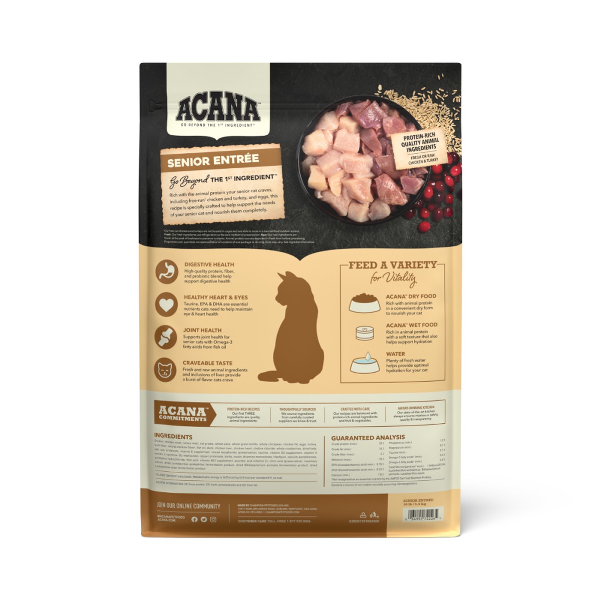 Acana Senior Entrée Grain Inclusive Dry Cat Food 4lb | 257498HVL