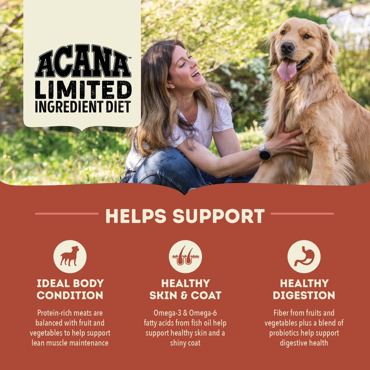 Acana Singles, Beef & Pumpkin Limited Ingredients Grain Free Dry Dog Food 4.5lb | 175830NIC