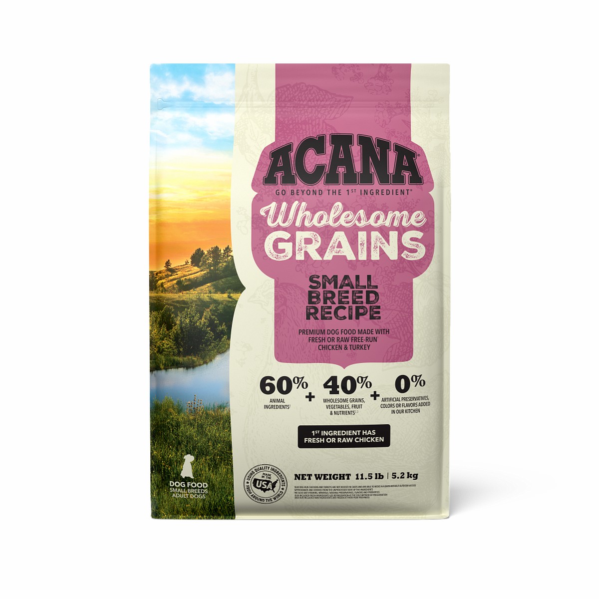 Acana Wholesome Grains, Small Breed Dry Dog Food 11.5lb | 582490BFR